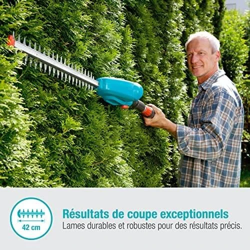 Akumuliatorinės teleskopinės gyvatvorių žirklės Gardena THS 42/18V P4A