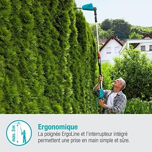 Akumuliatorinės teleskopinės gyvatvorių žirklės Gardena THS 42/18V P4A