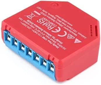 Shelly Plus 1PM WiFi valdomas relės jungiklis, 1 kanalas 16A, su galios matavimu (Bluetooth)