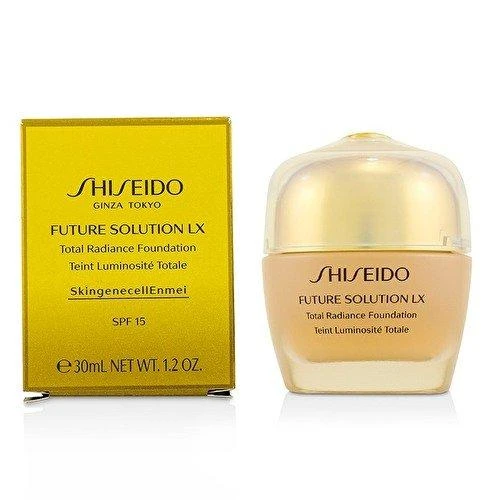 „Shiseido Future Solution LX Radiant Finish Kreminis“ makiažo pagrindas „03 Golden SPF 15“, 30 ml