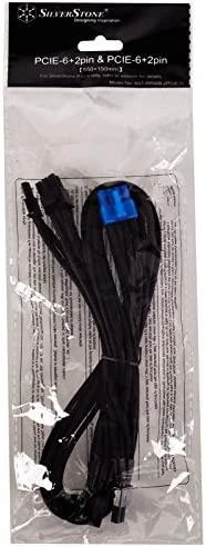 Silverstone 6+2-PCIe-Kabelis (2x) für modulare Netzteile - 550mm