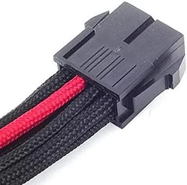 SilverStone ATX/EPS 8-pin - ATX/EPS 8-pin, 0.3m, Juodai-raudona (SST-PP07-EPS8BR)