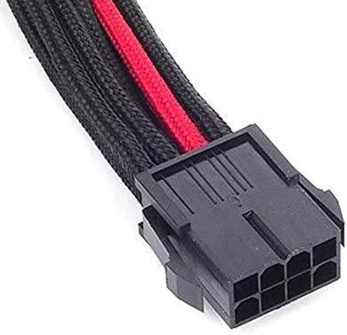 SilverStone ATX/EPS 8-pin - ATX/EPS 8-pin, 0.3m, Juodai-raudona (SST-PP07-EPS8BR)