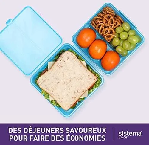 Sistema SISTIMA Pietūs Cube Spalvotas konteineris 1.4L (31735)
