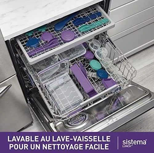Sistema SISTIMA Pietūs Cube Spalvotas konteineris 1.4L (31735)