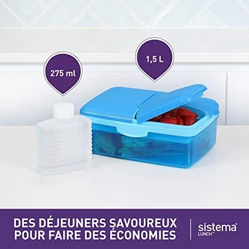 Sistema SISTEMA Food Container Slimline Quaddie 1,5L (3965)