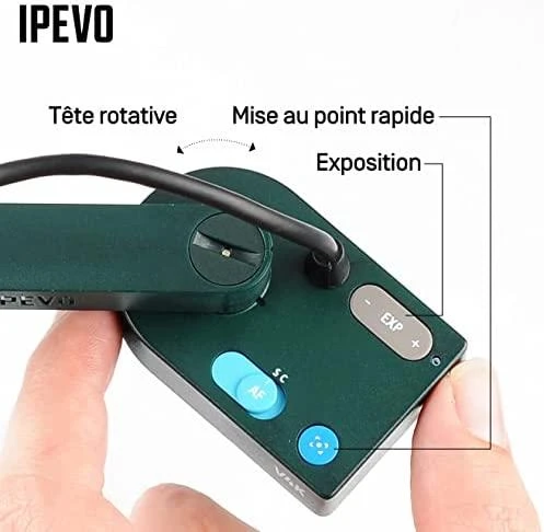IPEVO V4K PRO dokumentų kamera Pilka USB 2.0