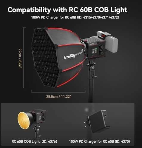 SMALLRIG 4358 MINI PARABOLIC SOFTBOX RA-D30 FOR RC 60 B