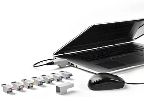 Kabelių Užraktas - SmartKeeper LK03DB USB Type-A Prievado Blokatorius 16.2x40.9x16mm Tamsiai Mėlynas