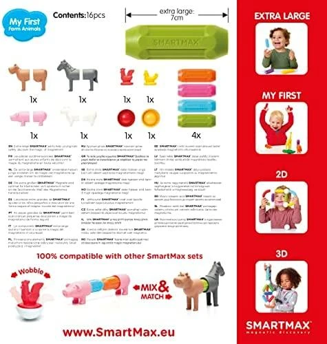 Smartmax SMART MAX konsturktorius Mano pirmoji gyvūnų ferma SMX221