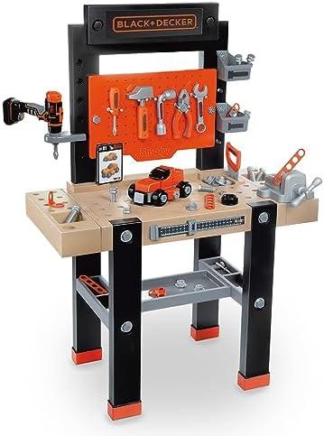 Black & Decker Smoby Profesinis žaidimų dirbtuvėlių rinkinys su įrankiais ir pjūklu