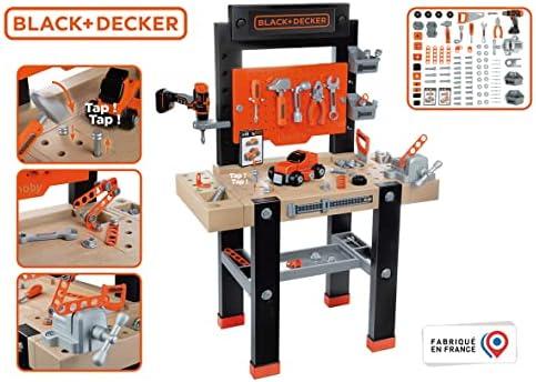 Black & Decker Smoby Profesinis žaidimų dirbtuvėlių rinkinys su įrankiais ir pjūklu