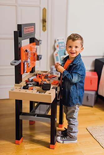 Black & Decker Smoby Profesinis žaidimų dirbtuvėlių rinkinys su įrankiais ir pjūklu