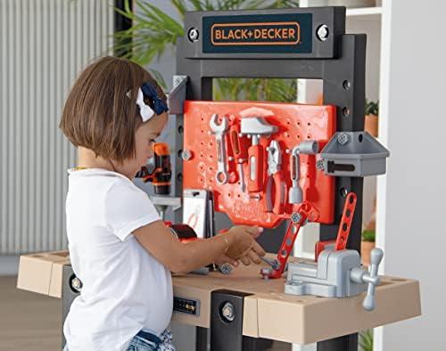 Black & Decker Smoby Profesinis žaidimų dirbtuvėlių rinkinys su įrankiais ir pjūklu