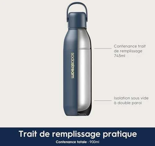 Buteliukas Sodastream Fizz & GO DWS, 0,9 l, Mėtų spalvos