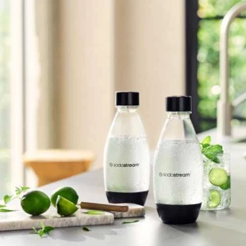 Buteliukai SodaStream DWS Fuse, juodos spalvos, 2 x 0,5 l