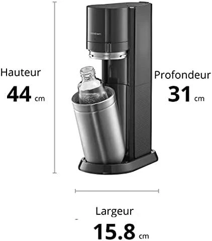 Gazuotų gėrimų gaminimo aparatas SodaStream DUO + 3 buteliukai