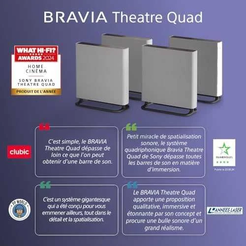 Namų kino sistema Sony | Home Audio System | HT-A9M2 Bravia Theatre Quad | Gray | Bluetooth | Belaidė jungtis