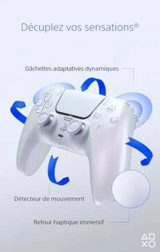 Sony PlayStation DualSense Chroma Pearl belaidis valdiklis (PS5)