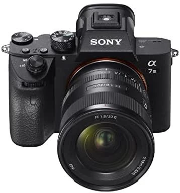 Sony FE 20 mm F1.8 G MILC „Ultra“ platus objektyvas Juoda