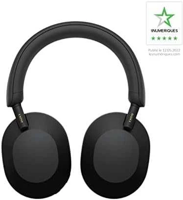Belaidės ausinės Sony WH-1000XM5 su triukšmo slopinimo technologija, Juodos