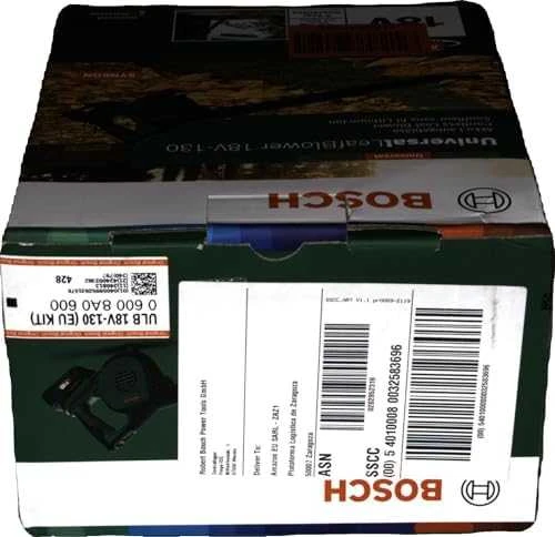 Lapų pūstuvas Bosch UniversalLeafBlower, 18V-130, (1x2,5Ah)