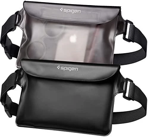 Spigen Aqua Shield A621 vandeniui atsparus dėklas hip bag + floating – juodas