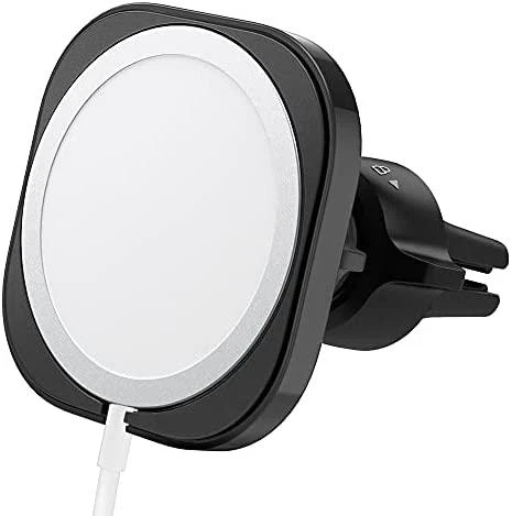 „Spigen MagFit“ automobilio laikiklis, skirtas „MagSafe“ įkrovikliui