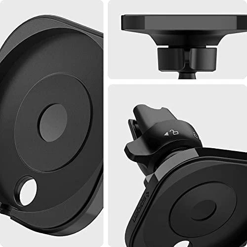 „Spigen MagFit“ automobilio laikiklis, skirtas „MagSafe“ įkrovikliui