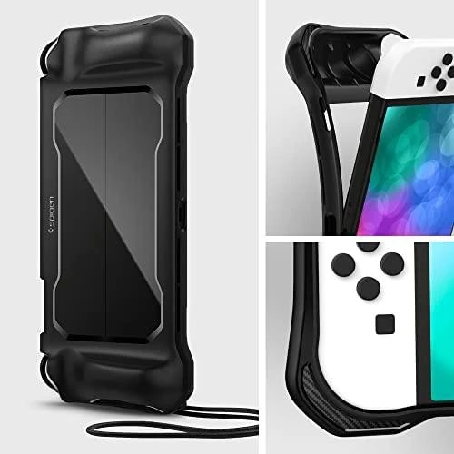 Spigen Rugged Armor, juodos spalvos – Nintendo Switch OLED