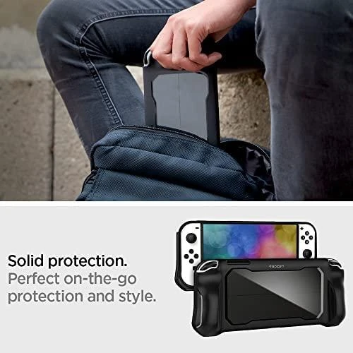Spigen Rugged Armor, juodos spalvos – Nintendo Switch OLED