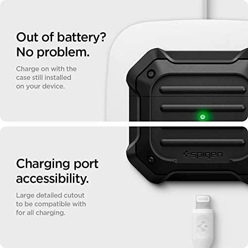 Dėklas Spigen Tough Armor, juodas - AirPods 3