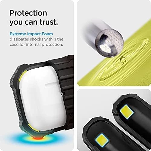 Dėklas Spigen Tough Armor, juodas - AirPods 3