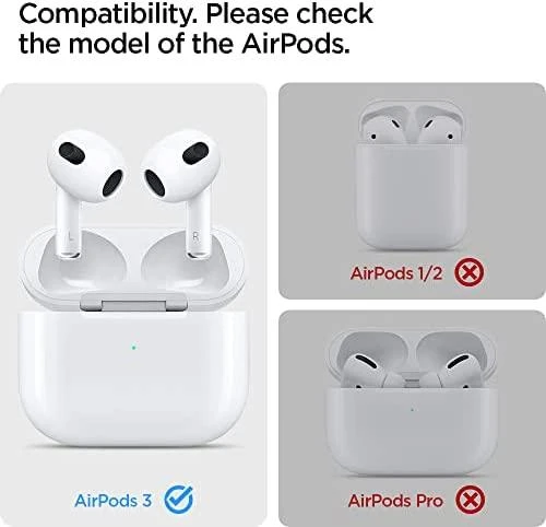 Dėklas Spigen Tough Armor, juodas - AirPods 3