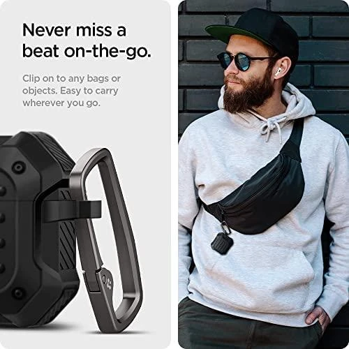Dėklas Spigen Tough Armor, juodas - AirPods 3