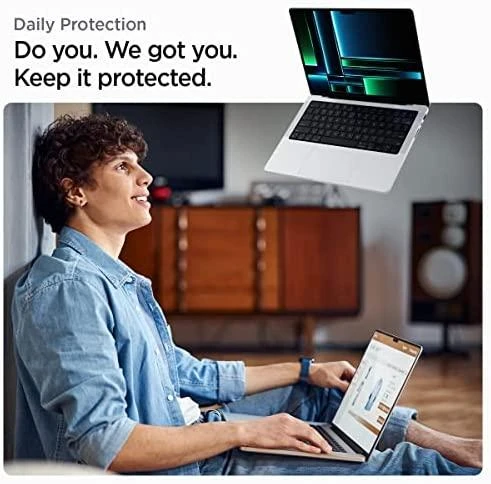 „Spigen Glas.tR Slim“ 1 pakuotė – „MacBook Pro 14“ M4 2024/M3 2023/M2 2023/M1 2021