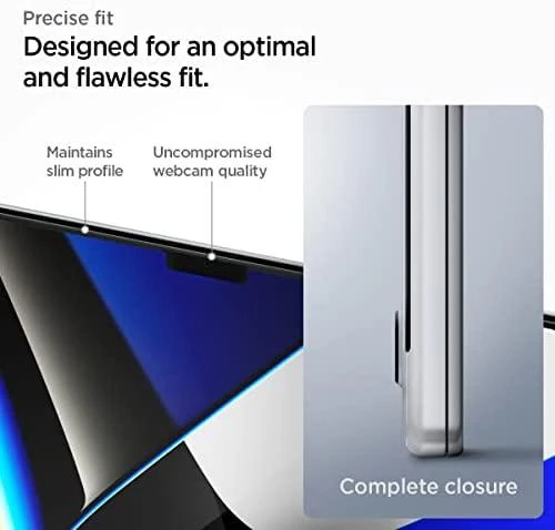 „Spigen Glas.tR Slim“ 1 pakuotė – „MacBook Pro 14“ M4 2024/M3 2023/M2 2023/M1 2021