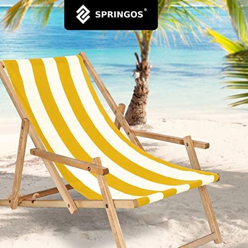 Springos DC006 DSWY LEŻAK IMPREGNOWANY Z PODŁOKIETNIKAMI Geltonas PAS