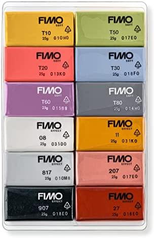 Modeliavimo masė - FIMO - Soft - 12 spalvų rinkinys - 300g