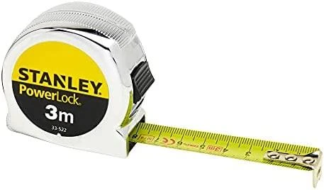 STANLEY RULETĖ 3mx19mm MICRO POWERLOCK KORTELĖ
