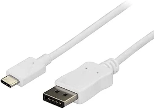 Baltas USB-C – DisplayPort laidas