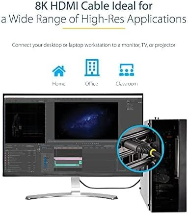 HDMI kabelis 8K prijungimo schema