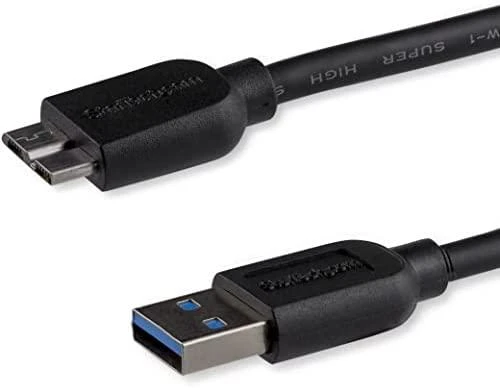 Kabelis USB StarTech USB-A - micro-B 0,5 m Juodas (USB3AUB50CMS)