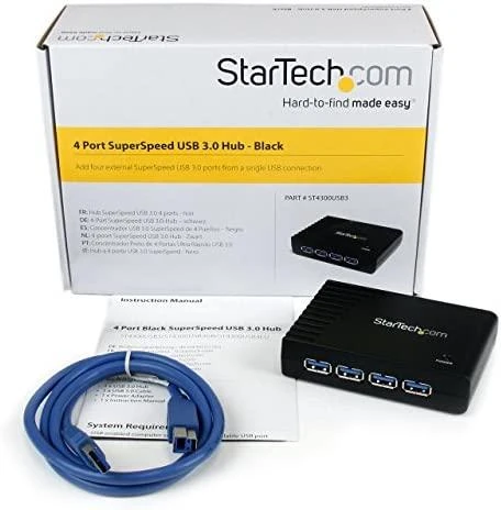 HUB USB StarTech 4x USB-A 3.0 (ST4300USB3EU)