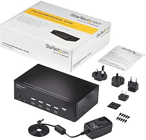 Jungiklis StarTech StarTech HDMI KVM 4K30 DUAL DISPLAY/. IN