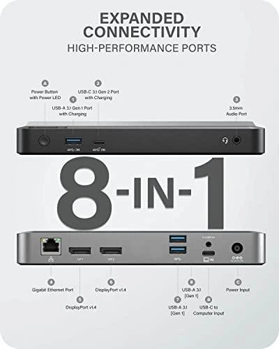 „Alogic UNIVERSAL DUAL 4K PRIME D“ (DUPRDX2-WW) stotis / replikatorius
