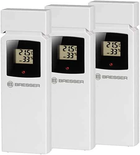 BRESSER Quadro NLX - Termometras / Higrometras su 3 lauko jutikliais
