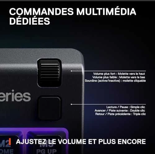 Žaidimų klaviatūra SteelSeries Apex 3 TKL, US kalba, Juodos spalvos
