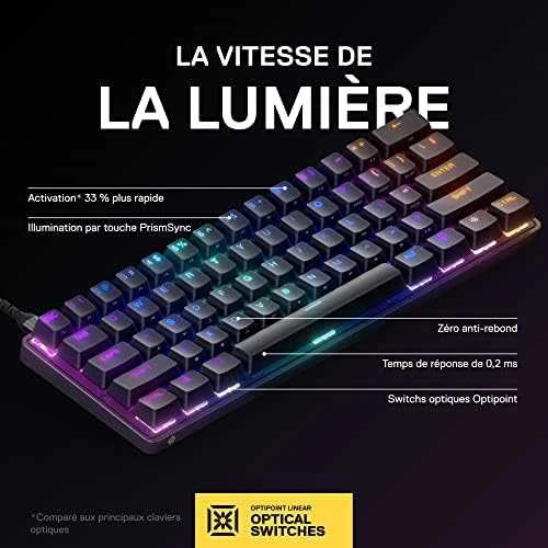 Klaviatūra žaidimams SteelSeries Apex 9 Mini, US kalba, Juodos spalvos