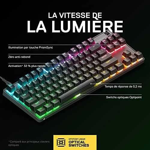 Klaviatūra su laidu SteelSeries Apex 9 TKL, US kalba, Juodos spalvos